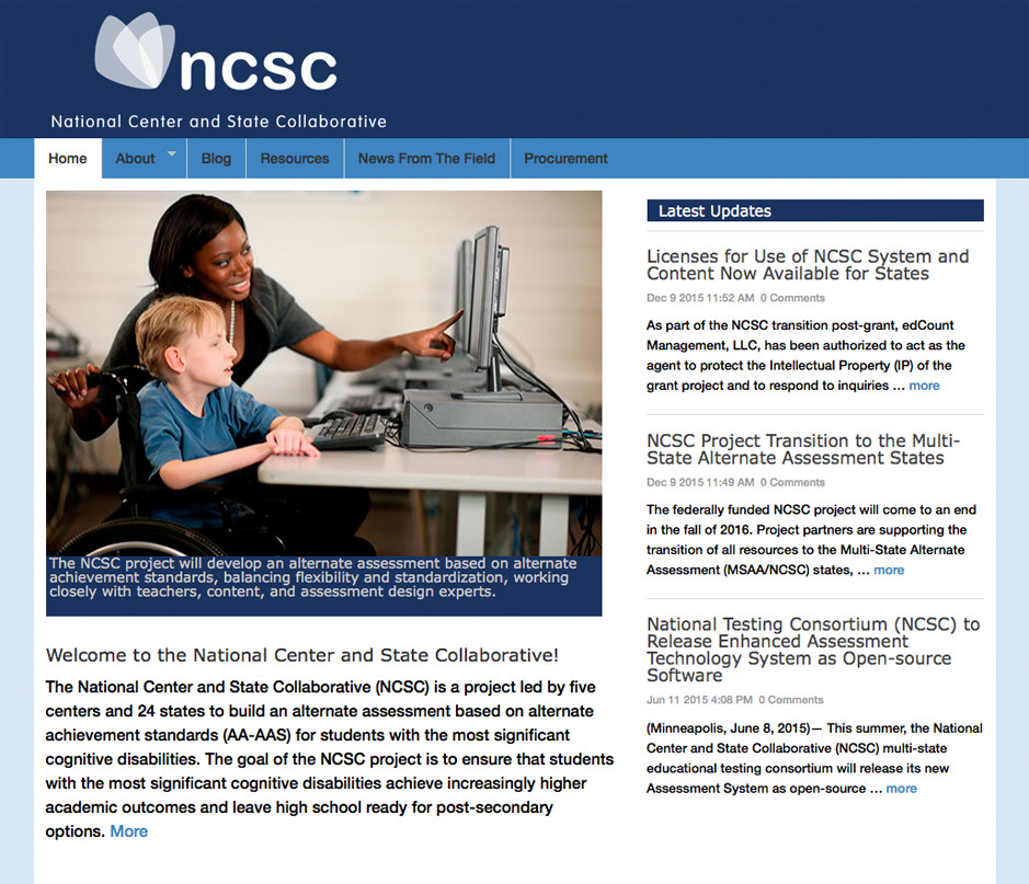Screenshot of NCSC website.
